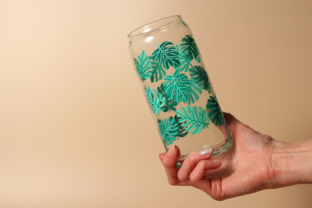 20 oz Monstera Glass